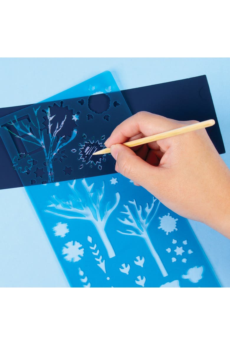 Make It Real Disney Frozen II Scratch Art Light Projector Kit, Alternate, color, Multicolored
