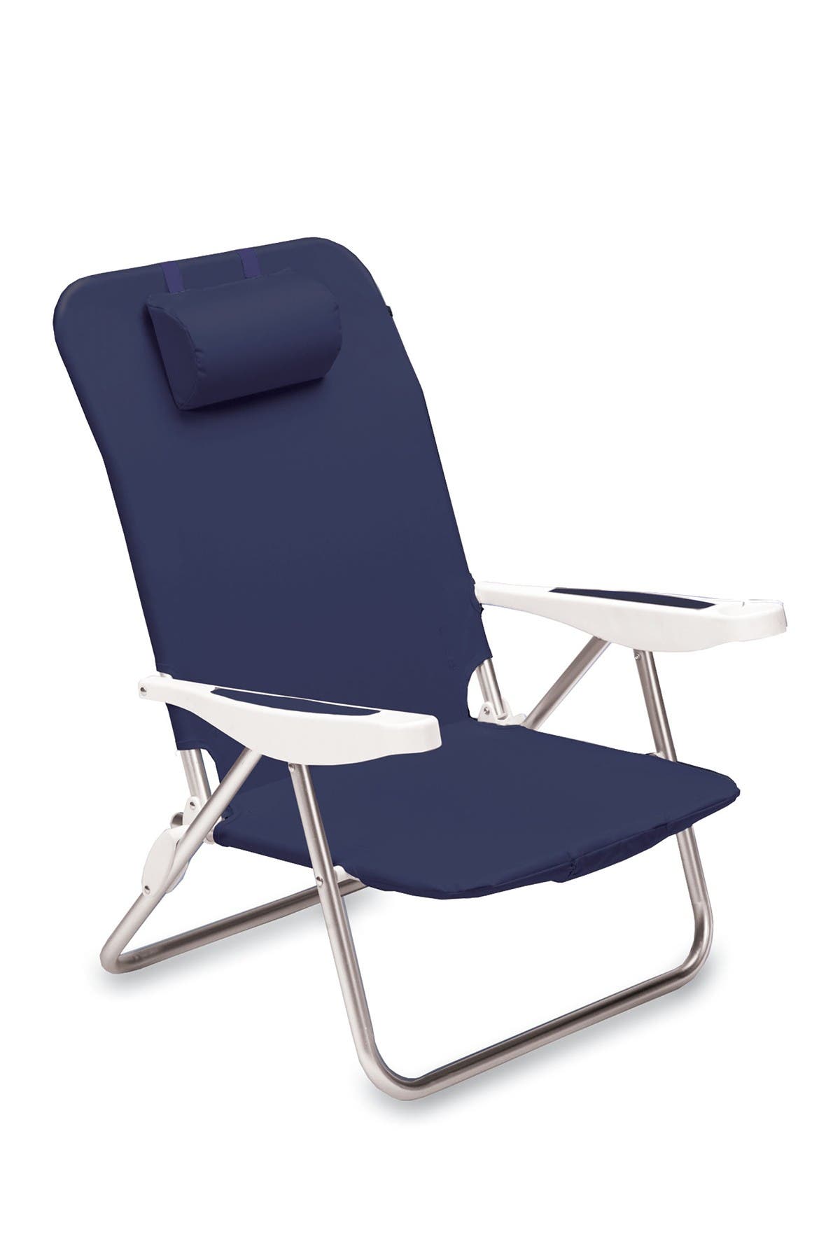 Monaco Reclining Beach Backpack Chair, Main, color, NAVY