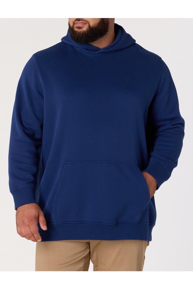 Big & Tall Broken-In Fleece Hoodie, Main, color, MEDEVIL BLUE