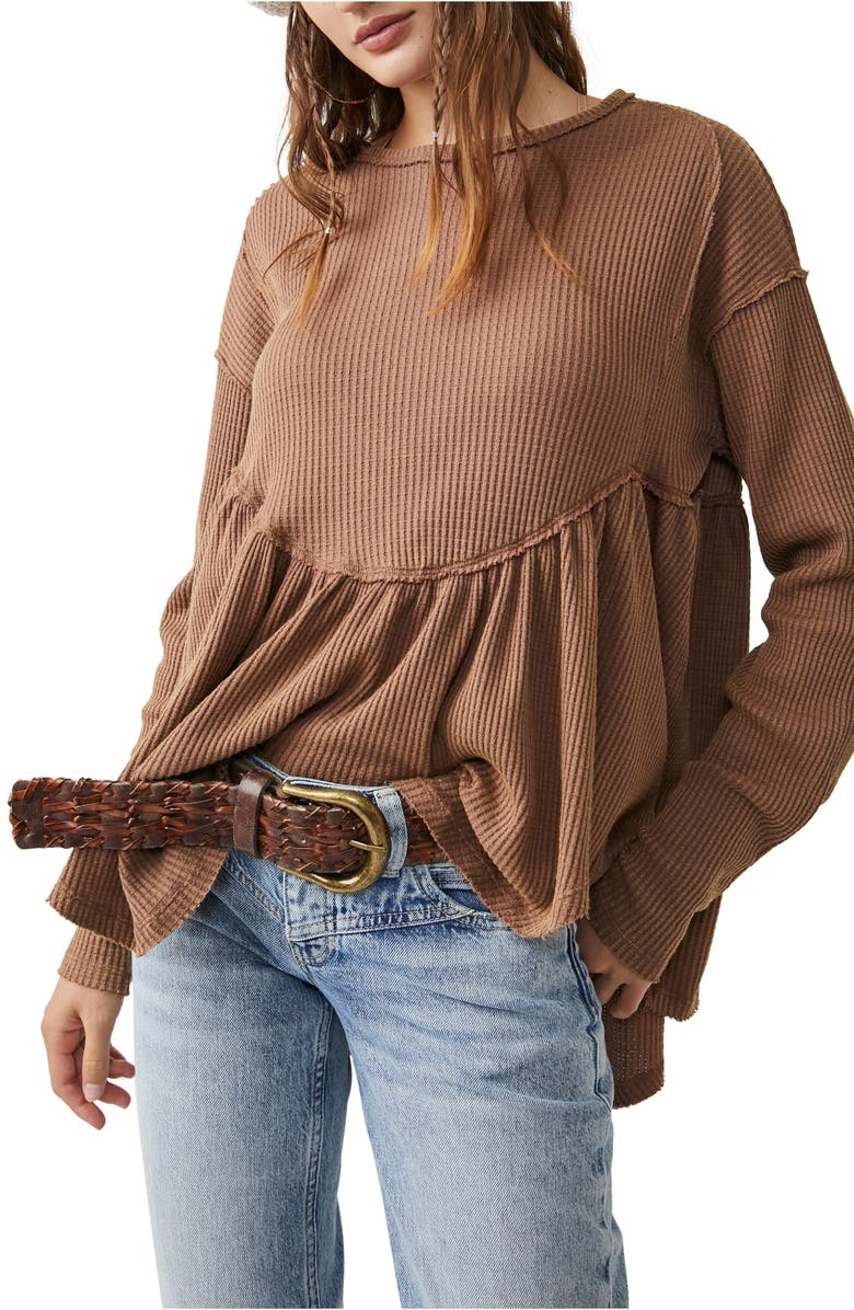 Free People We the Free Oh My Long Sleeve Thermal Top, Main, color, 