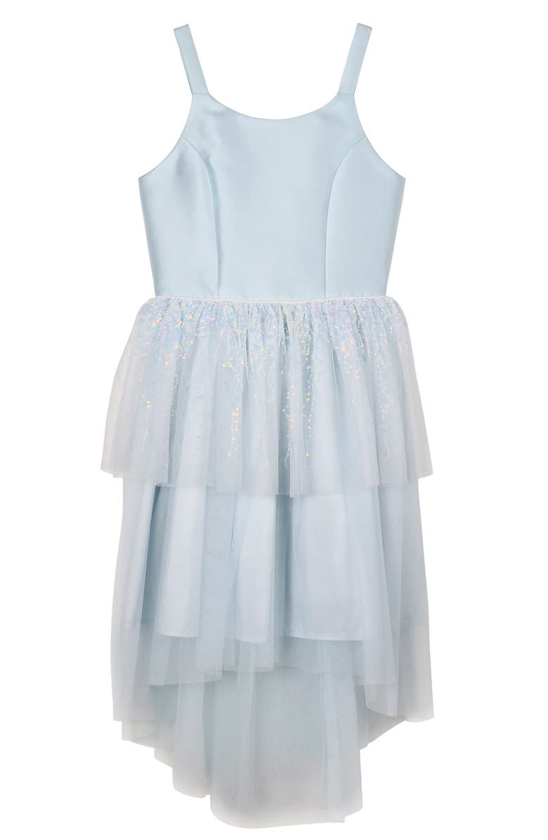 Zunie Kids' Sequin High/Low Dress, Main, color, 
