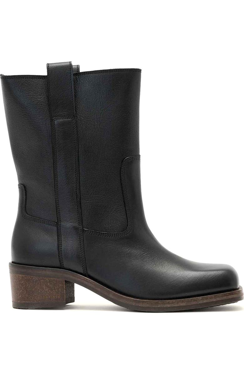 AllSaints Terri Block Heel Boot, Alternate, color, Black