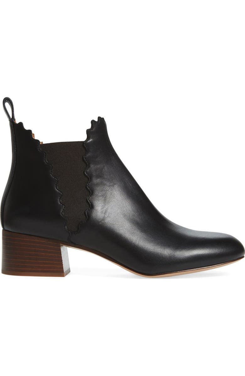 Chloé Scallop Chelsea Boot, Alternate, color,