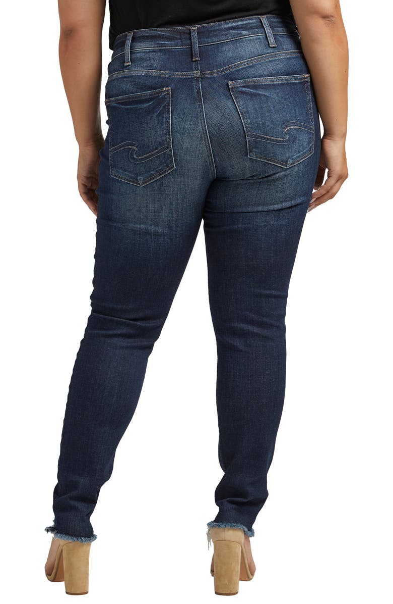 Silver Jeans Co. Avery High Waist Ripped Skinny Jeans, Alternate, color, 