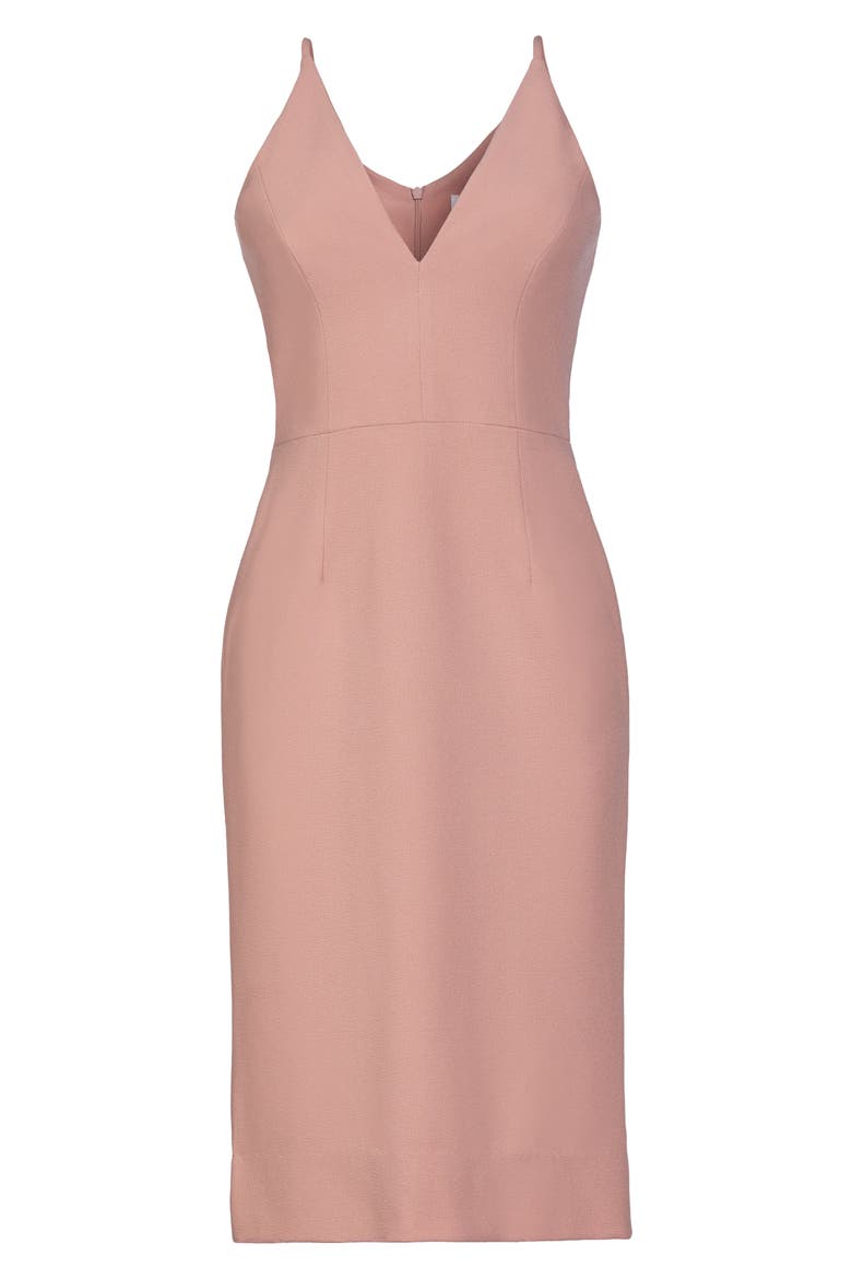 Lyla Crepe Cocktail Dress, Alternate, color, BLUSH