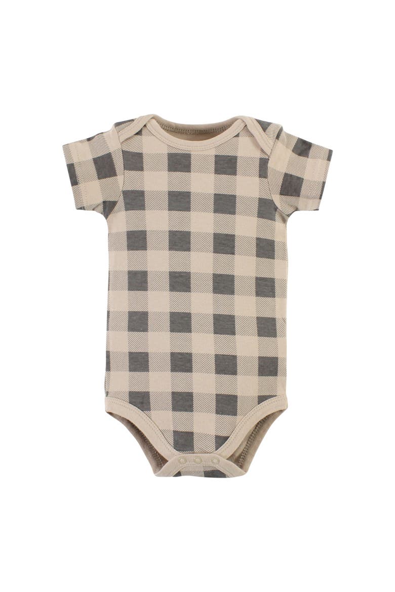 Cotton Bodysuit, Pant and Bib Set, Alternate, color, Snuggle Bear