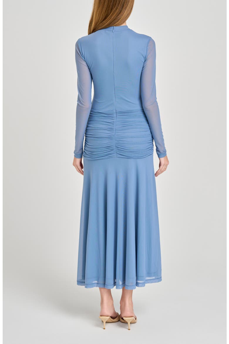 Selene Ruched Long Sleeve Dress, Alternate, color, SLATE