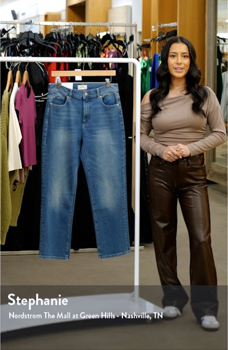Patti High Waist Ankle Straight Leg Jeans, sales video thumbnail