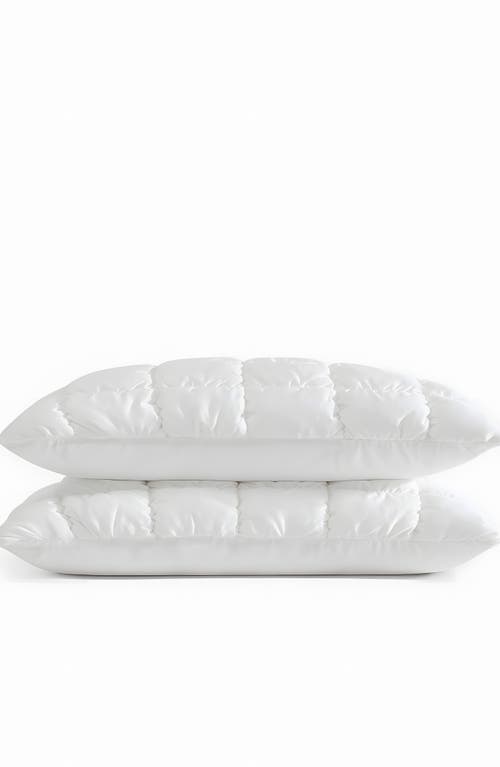 Sunday Citizen Puff Squares Set Of 2 Pillow Shams In White