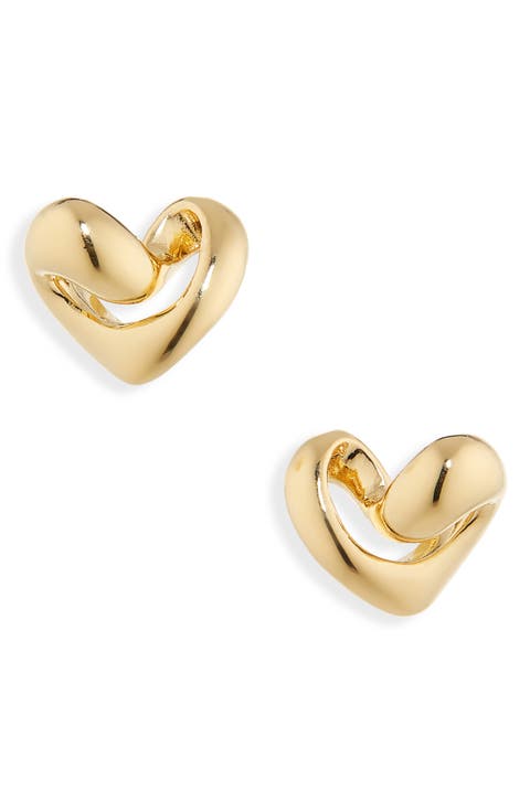 Infinity Heart Stud Earrings