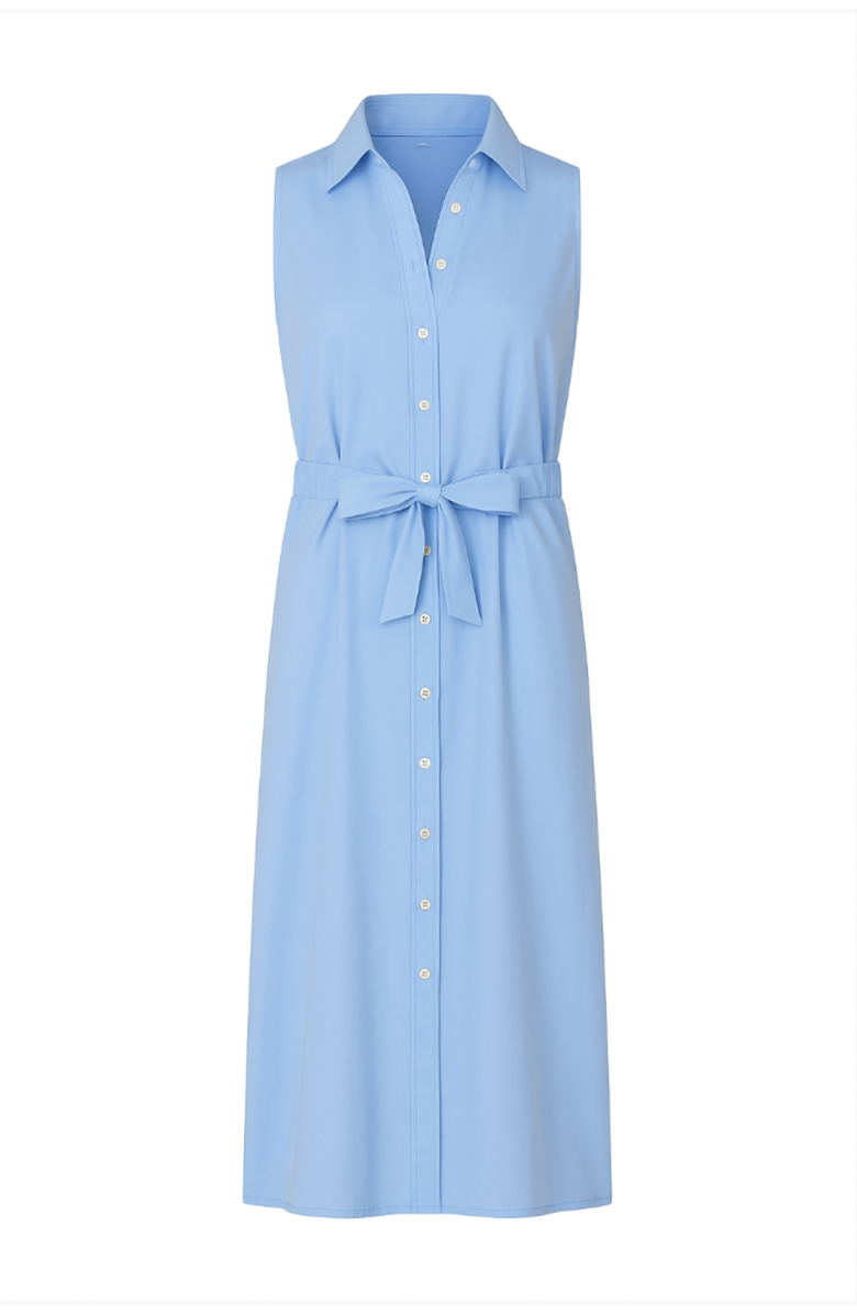 The Shirt by Rochelle Behrens The Sleeveless Midi Dress, Main, color, Light Blue Tencel