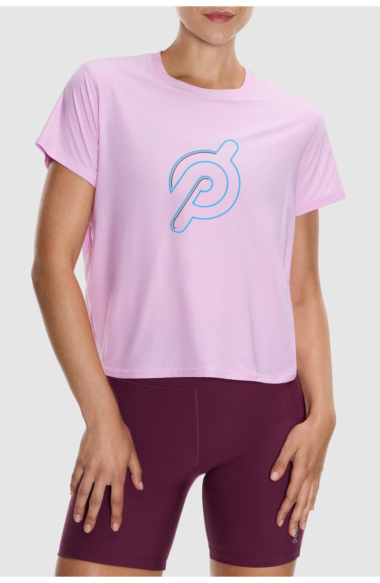Peloton Essential Performance Crop Tee, Main, color, Lavender