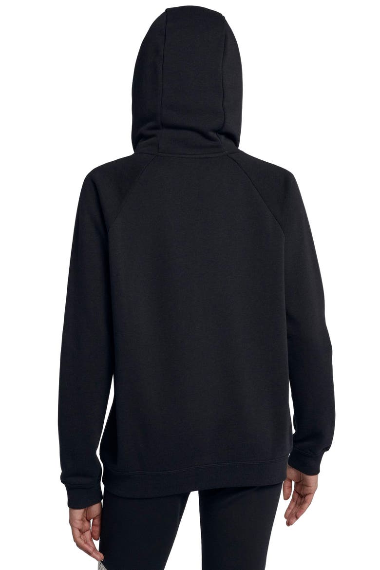 Sportswear Rally Women's Hoodie, Alternate, color, BLACK/ BLACK/ WHITE