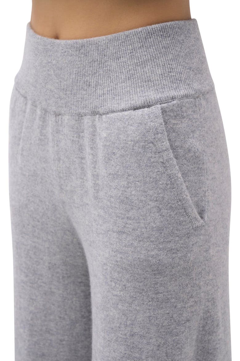 Wide-Leg Cashmere Pants, Alternate, color, high rise