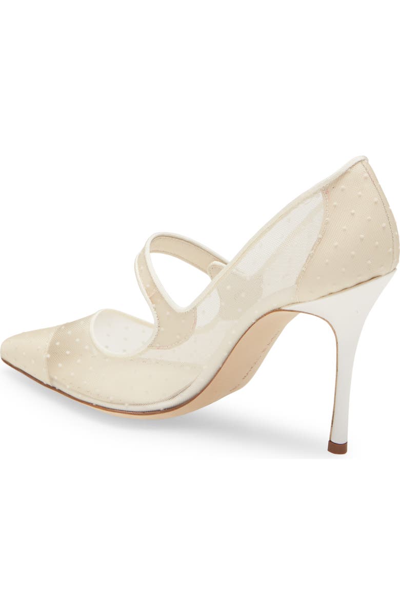 Manolo Blahnik Campari Pointed Toe Mary Jane Pump, Alternate, color,