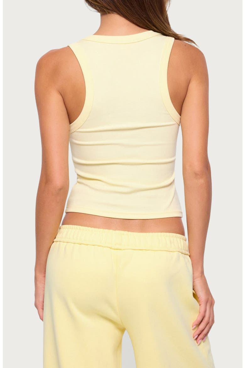 Janele Ribbed Tank Top, Alternate, color, YELLOW