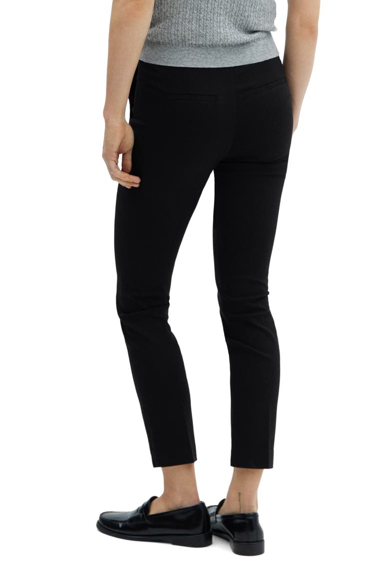 Slim Fit Crop Pants, Alternate, color, BLACK