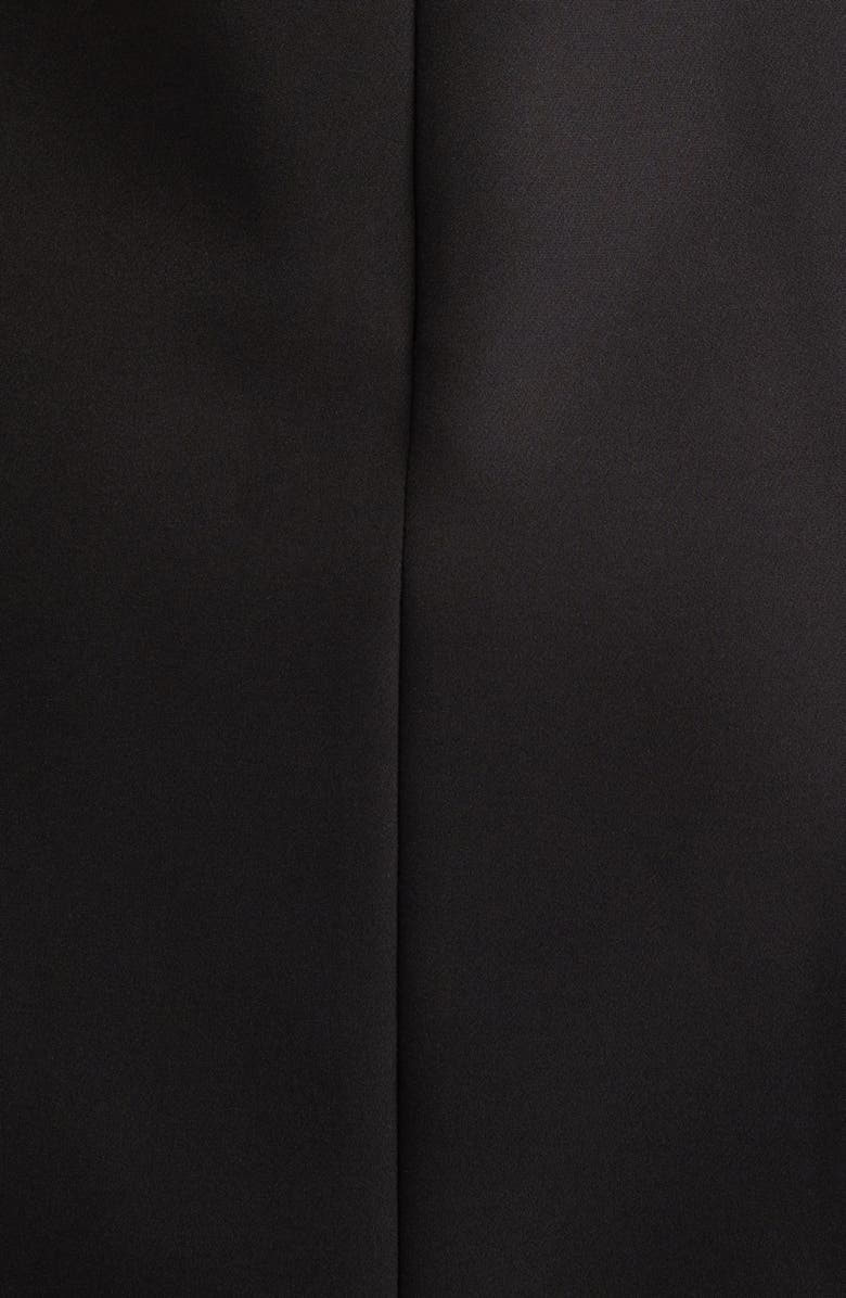 Sandy Liang Naomi Bow Detail Sponge Suiting Sheath Dress, Alternate, color, Black