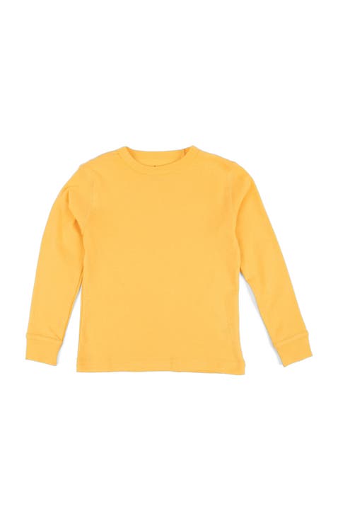Kids Long Sleeve T-Shirt, 100% Cotton, Solid Colors