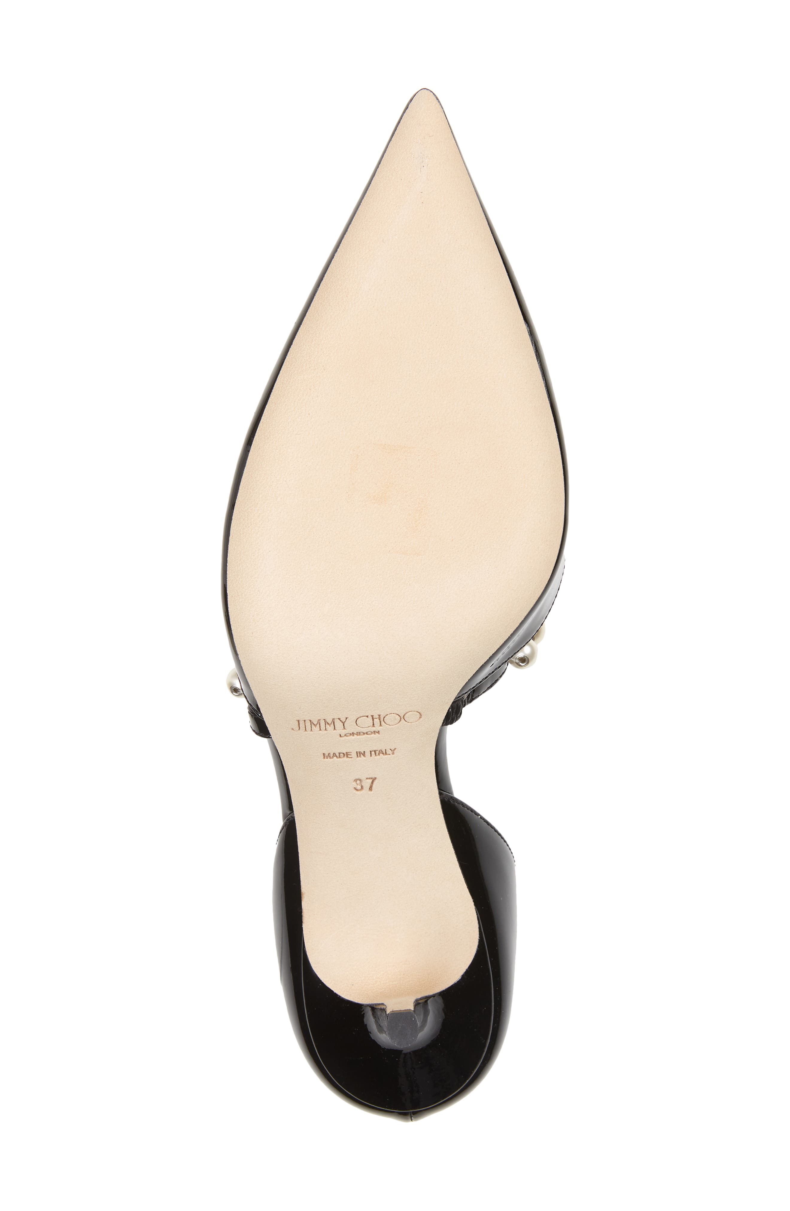 Jimmy Choo Aurelie Imitation Pearl Strap Pointed Toe Pump, Alternate, color, 