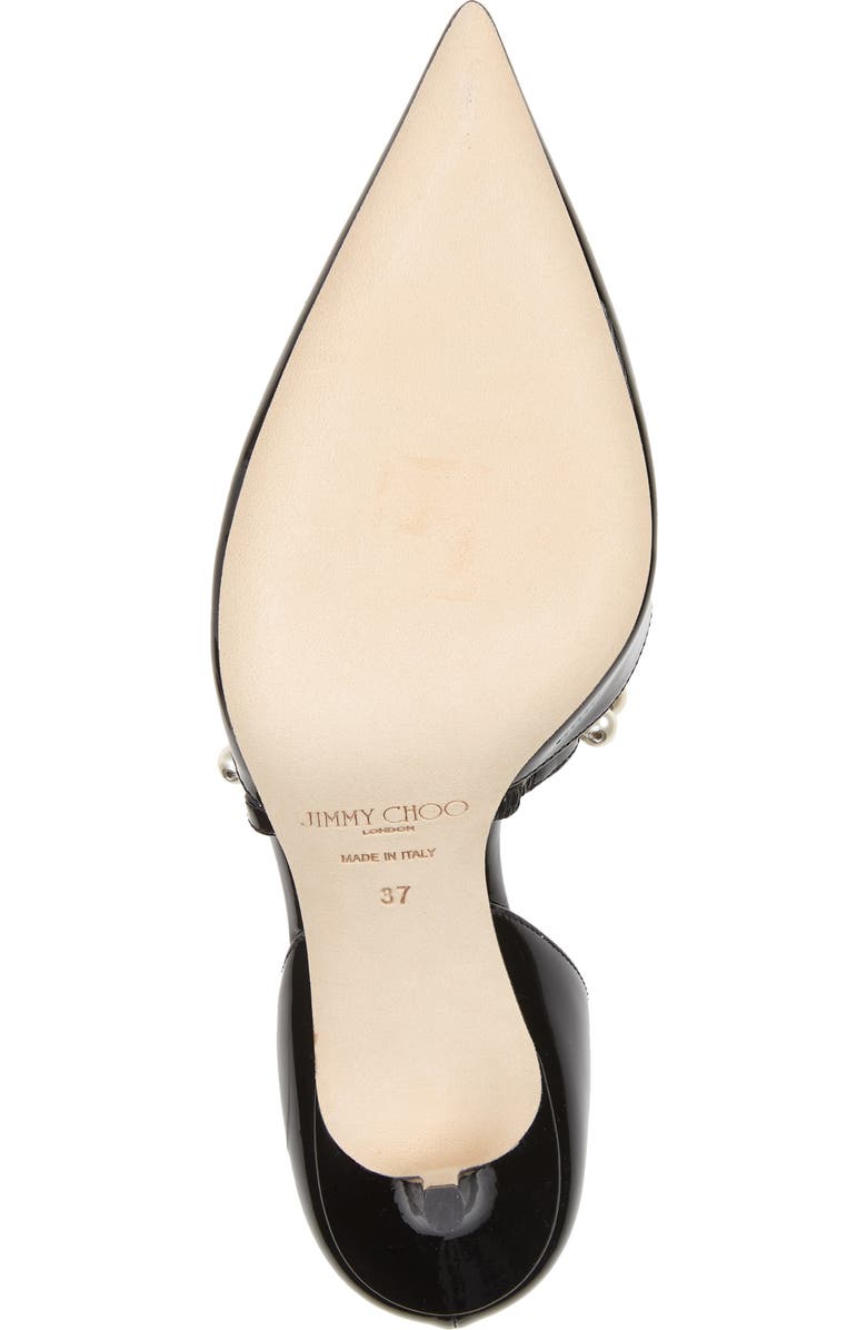 Jimmy Choo Aurelie Imitation Pearl Strap Pointed Toe Pump, Alternate, color,