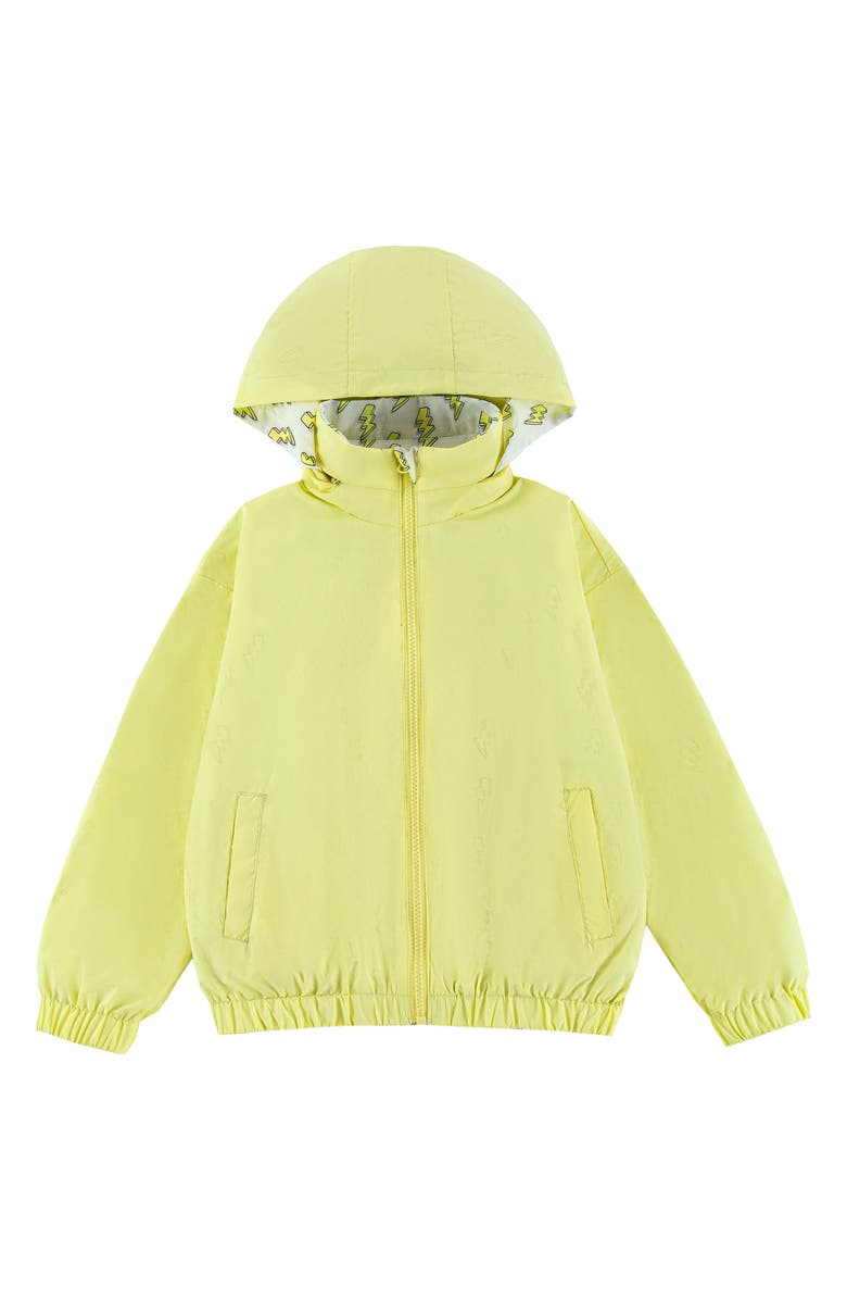 CALONIE Kids' Max Rain Water Repellent Reversible Windbreaker, Alternate, color, Yellow