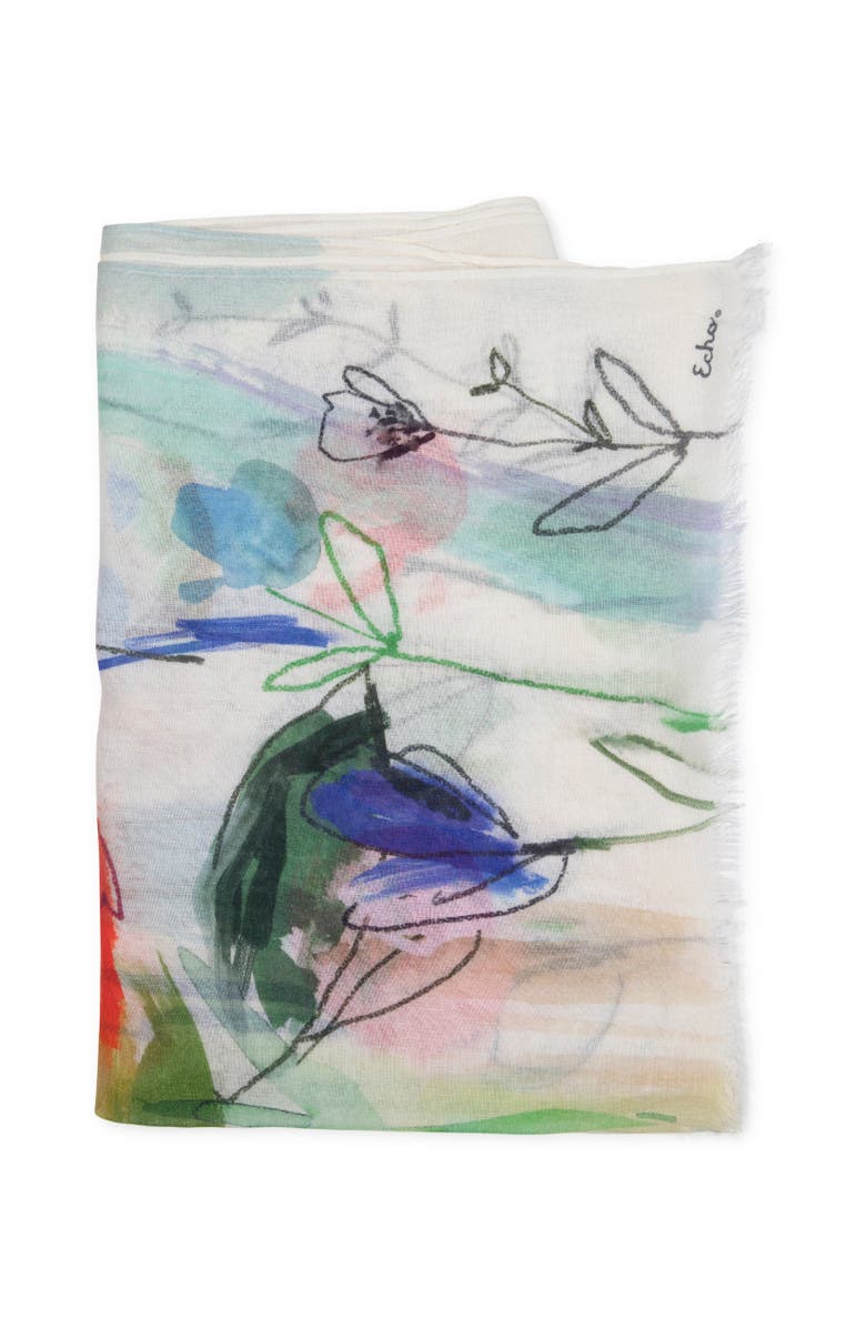 Echo Abstract Floral Wrap, Alternate, color, Multi