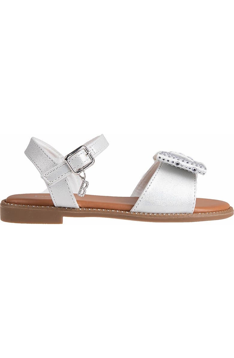 bebe Kids' Rhinestone Bow Sandal, Alternate, color,
