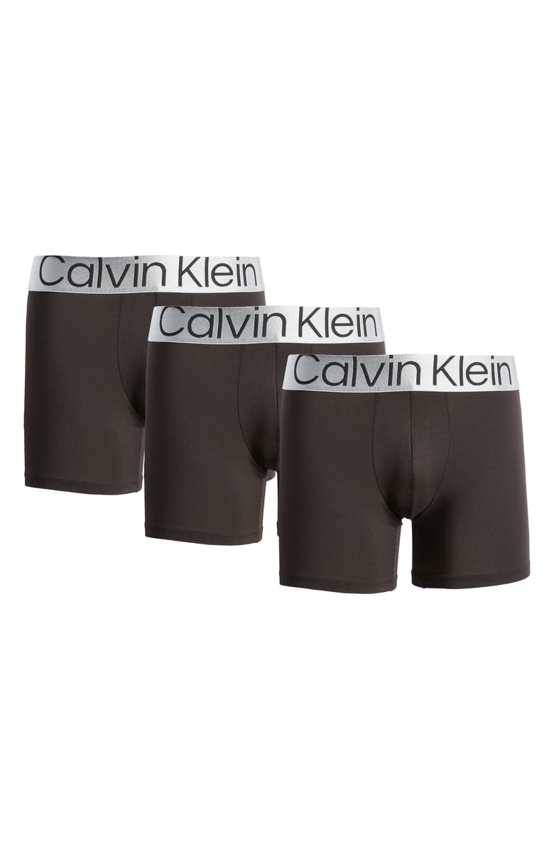 Calvin Klein Men's Reconsidered Steel 3-Pack Stretch Boxer Briefs, Main, color, 
