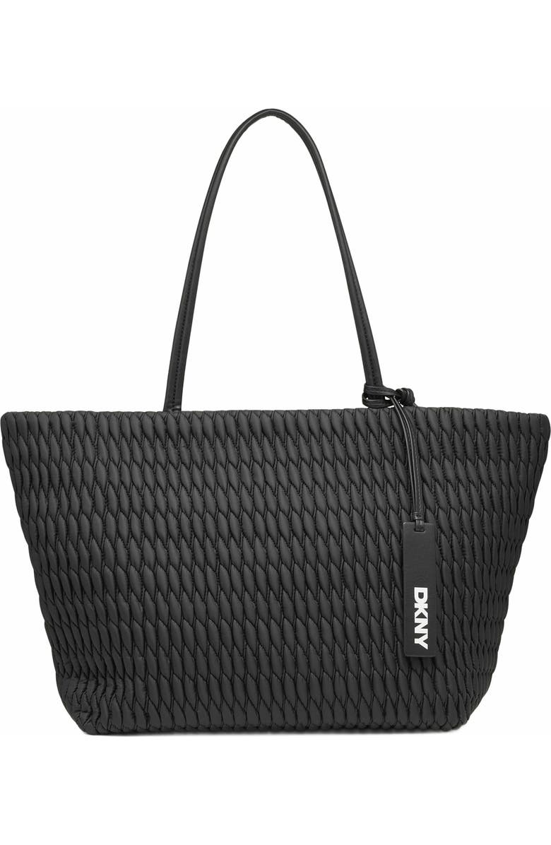 DKNY Mack Large Tote Bag, Main, color, Black/Black
