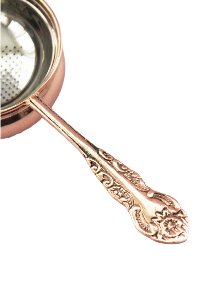 Coppermill Kitchen Vintage Inspired French Copper Tea Strainer, Alternate, color, Copper