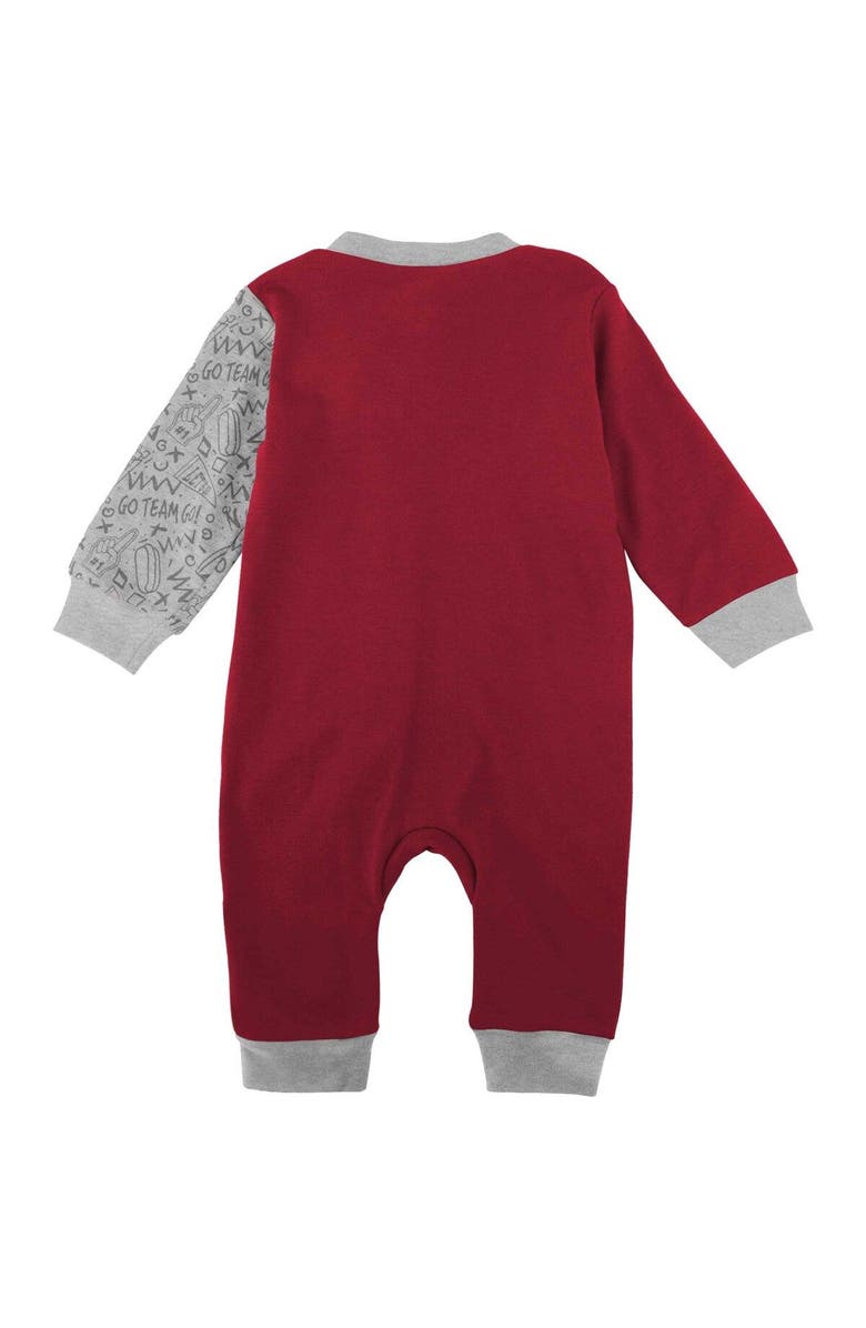 Outerstuff Infant Crimson Oklahoma Sooners Playbook Two-Tone Sleeper, Alternate, color, Crimson