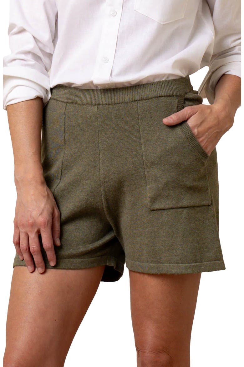 Womens' Sweater Short, Alternate, color, Olive Heather