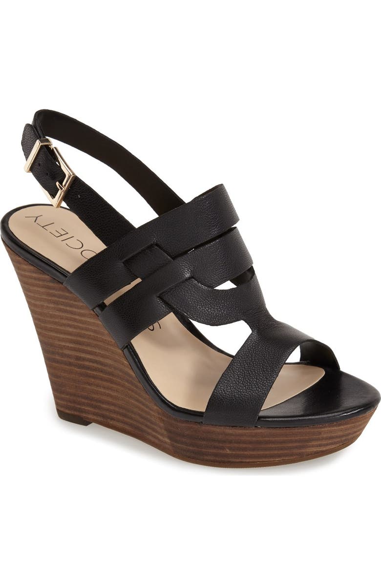 Sole Society 'Jenny' Slingback Wedge Sandal, Main, color,