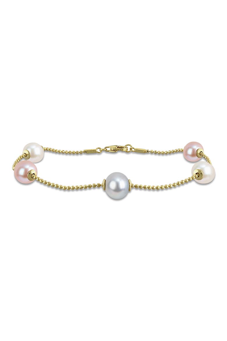 Multicolor Cultured Pearl Bead Bracelet, Main, color, MULTI