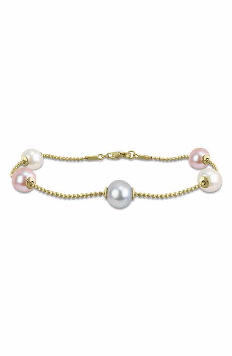 Multicolor Cultured Pearl Bead Bracelet