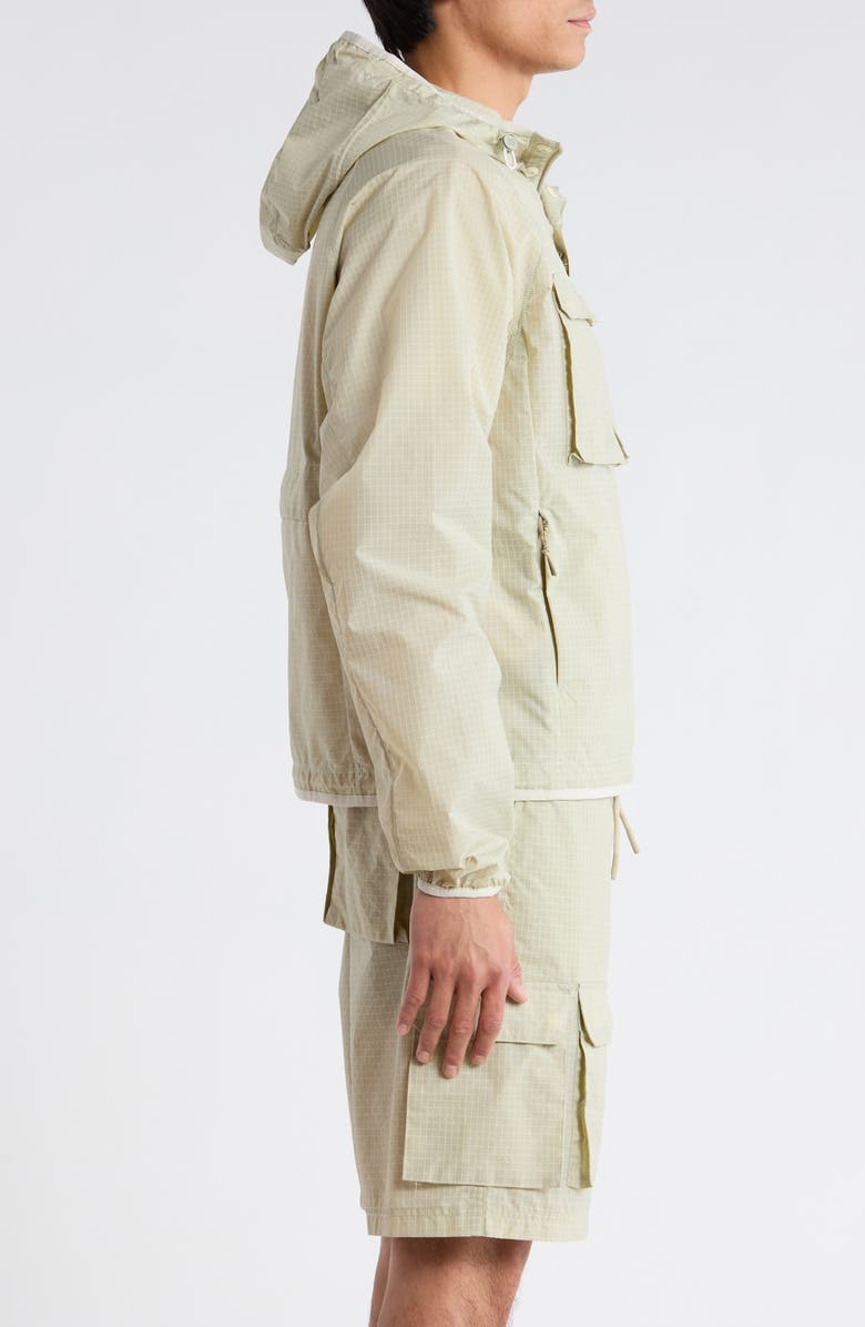 RC Outdoor Supply Tahoe Water Repellent Nylon Ripstop Hooded Anorak, Alternate, color, Sulphur