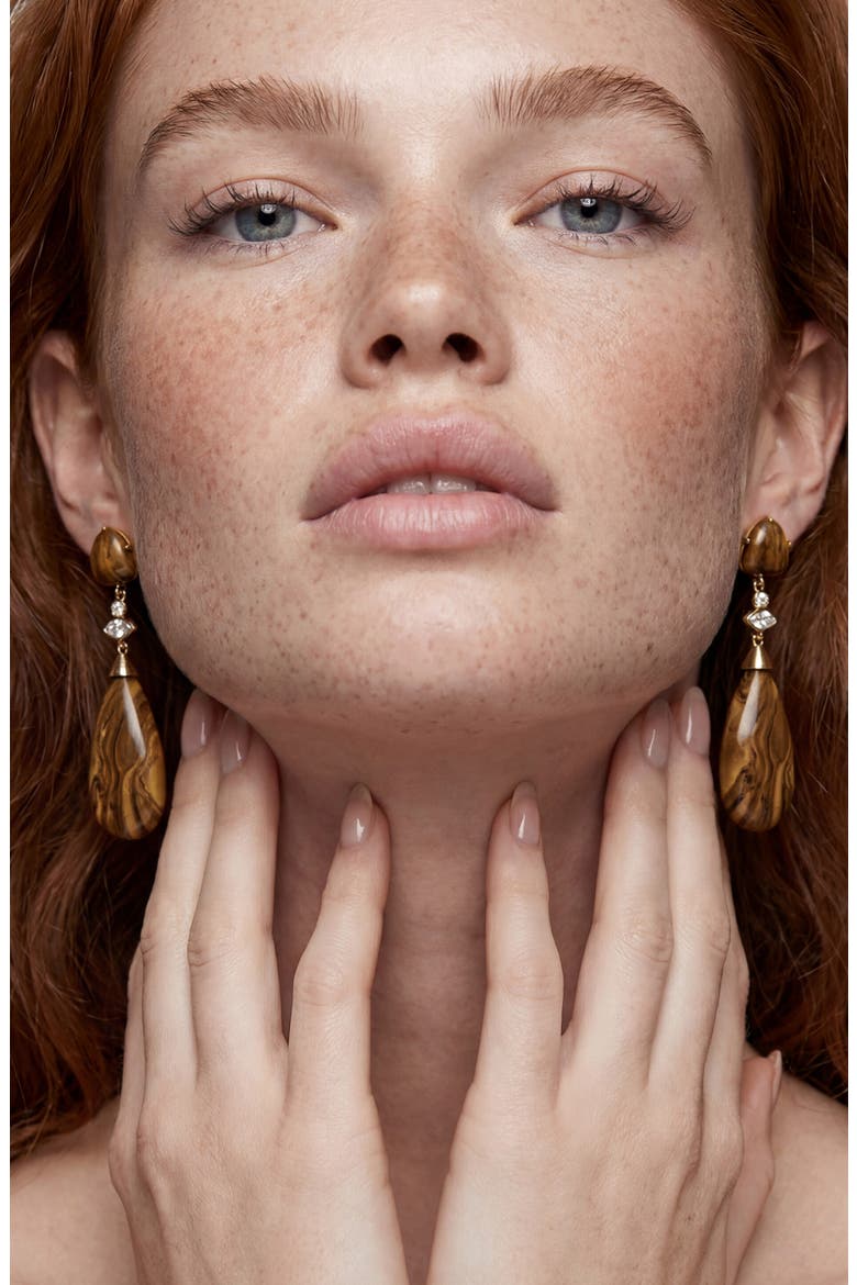 Tiger's Eye Solstice Drop Earrings, Alternate, color, TIGERS EYE