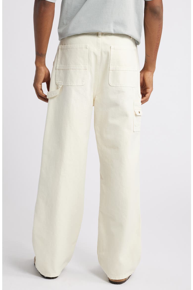 Relaxed Fit Denim Carpenter Pants, Alternate, color, PARCHMENT