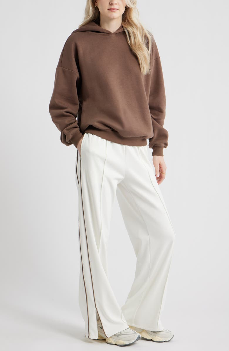 BP. Relaxed Fleece Hoodie, Alternate, color, Brown Quartz