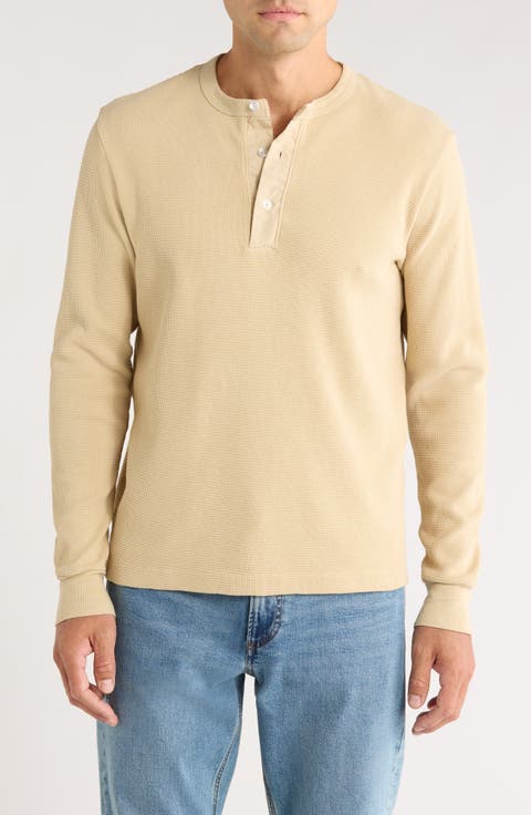 Stock Waffle Knit Henley