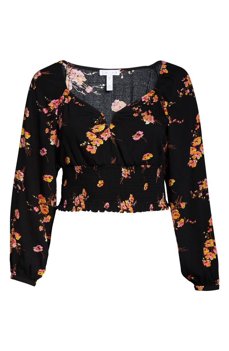 Leith Floral Smocked Top, Alternate, color,