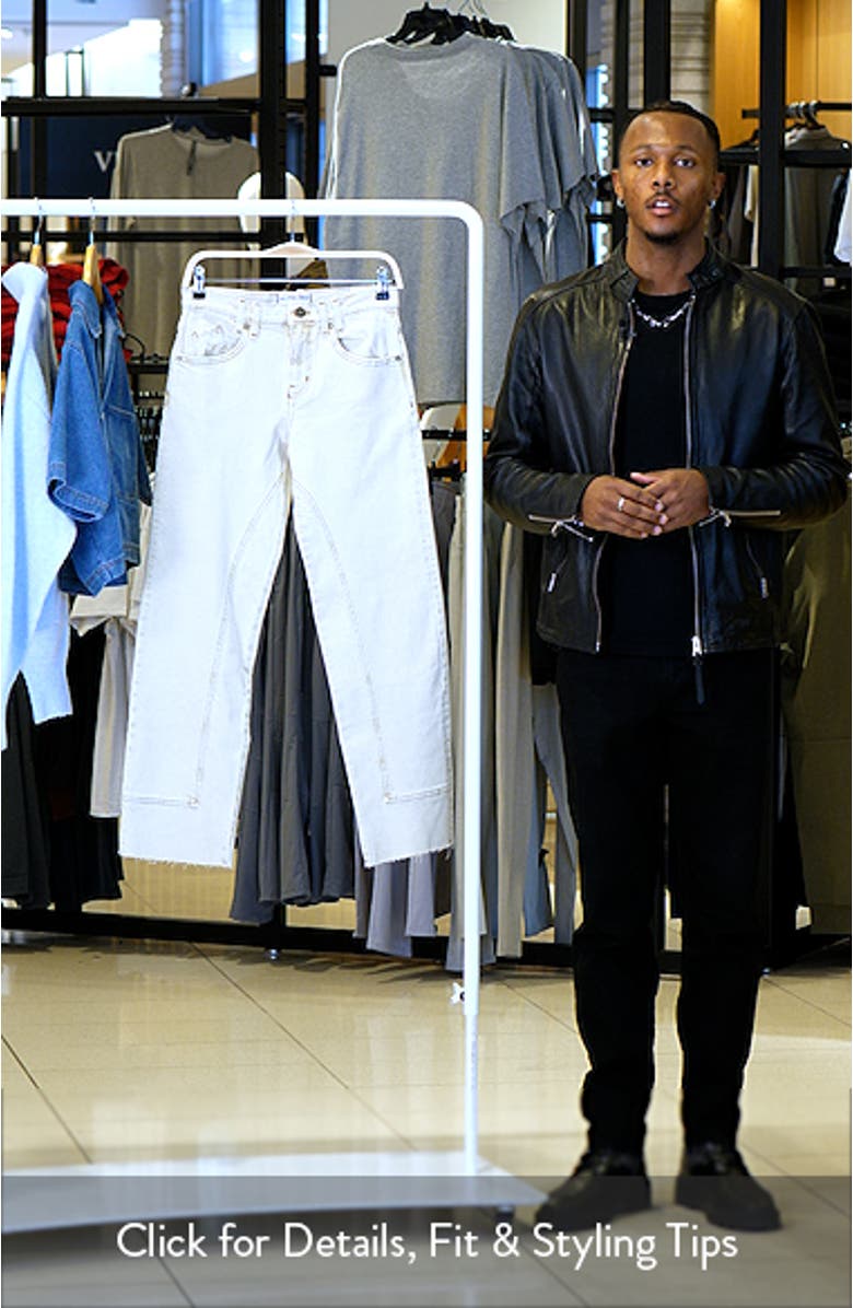 Risk Taker Raw Hem Straight Leg Jeans, sales video thumbnail