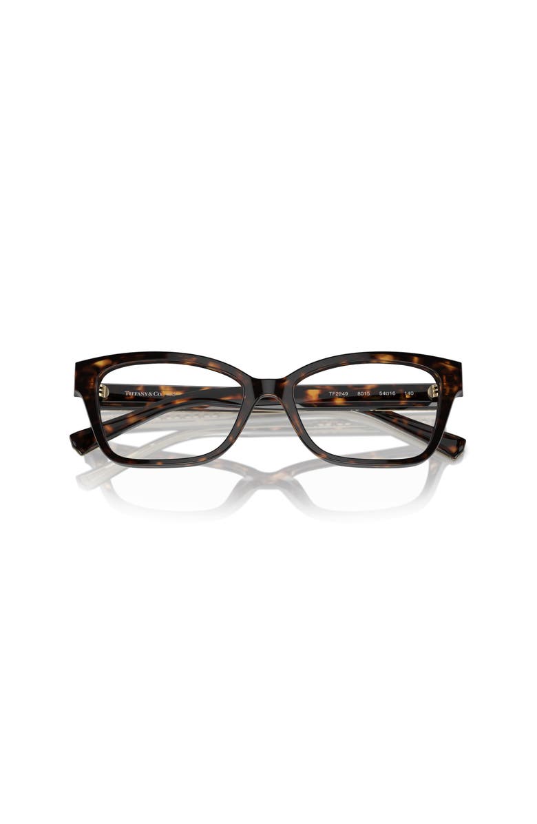 Tiffany & Co. 52mm Butterfly optical glasses, Alternate, color, Tortoise