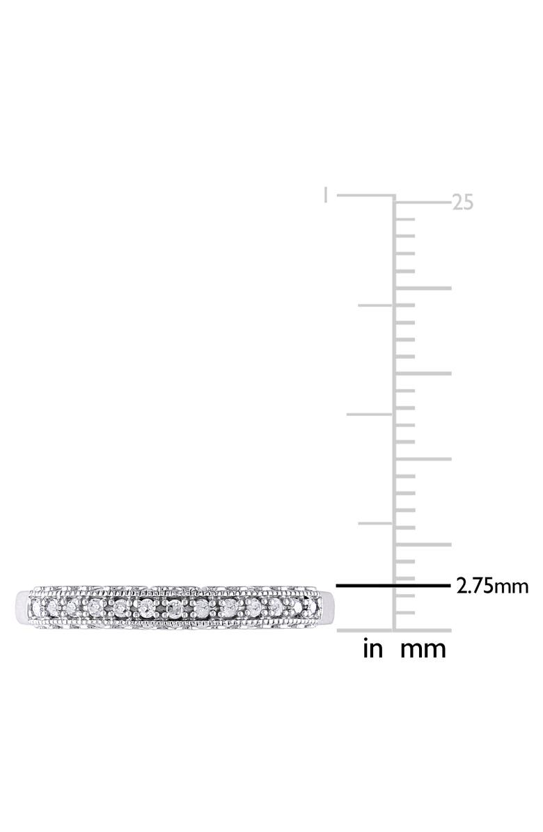 Julianna B. Diamond Heart Anniversary Band Ring 10K, Alternate, color, 10K White Gold