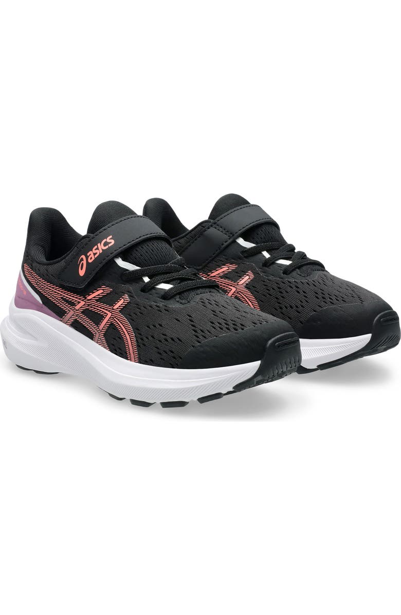 ASICS<sup>®</sup> Kids' GT-1000 13 Running Sneaker, Main, color, Black/Sun Coral