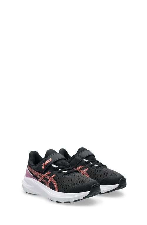 Asics ® Kids' Gt-1000 13 Running Sneaker In Black/sun Coral