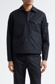 Stone Island Cotton Canvas Zip Jacket