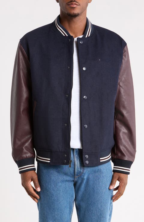 Mixed Media Varsity Jacket