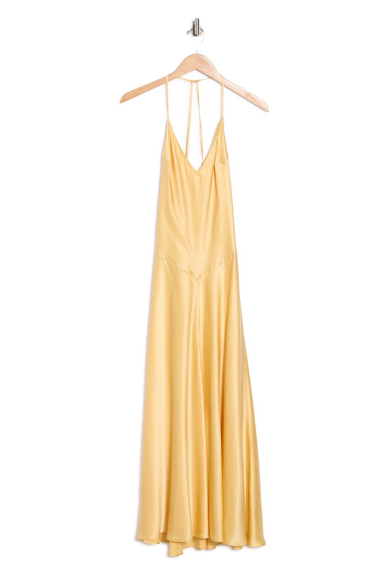 Nari Silk Maxi Dress, Alternate, color, SUNSHINE
